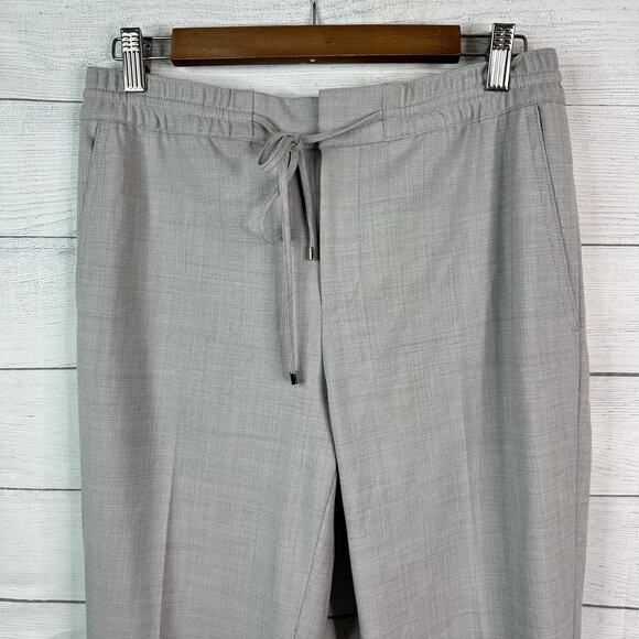 Club Monaco Womens size 4 Wool Blend Elastic Waist Trouser Pants Gray Career - Picture 3 of 10